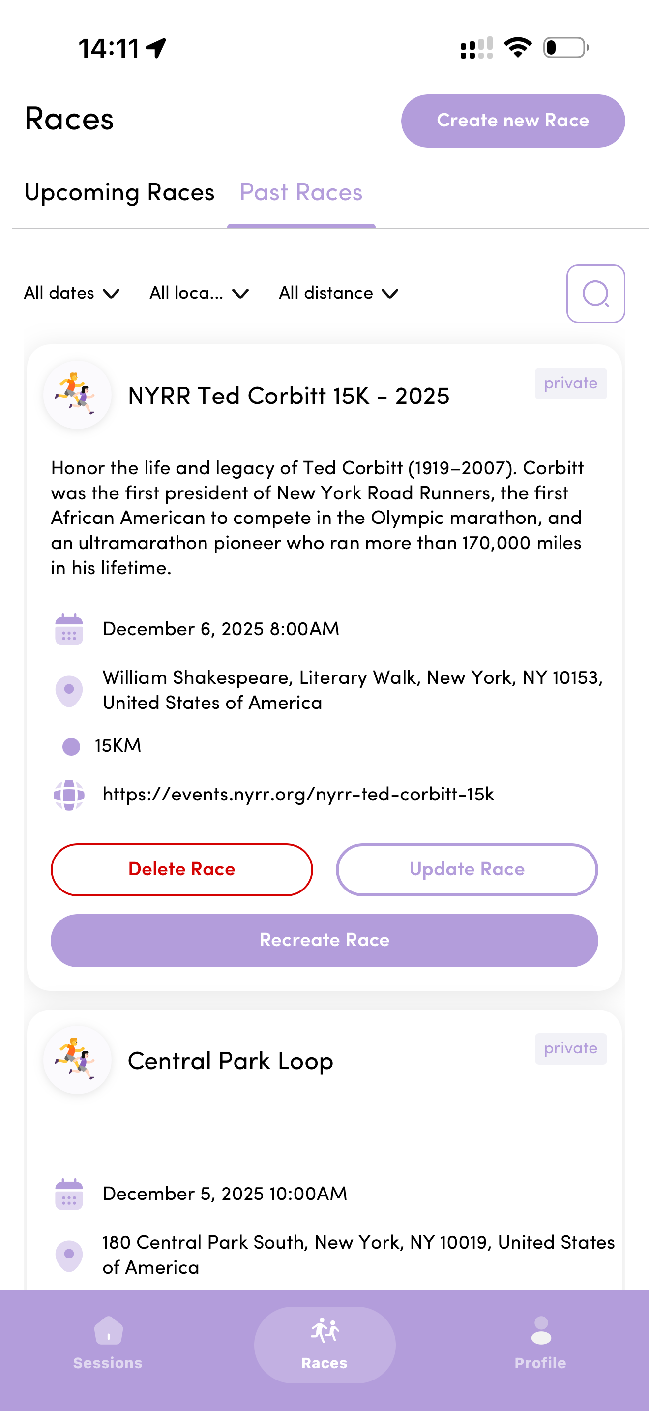 RaceTrak Screenshot 1