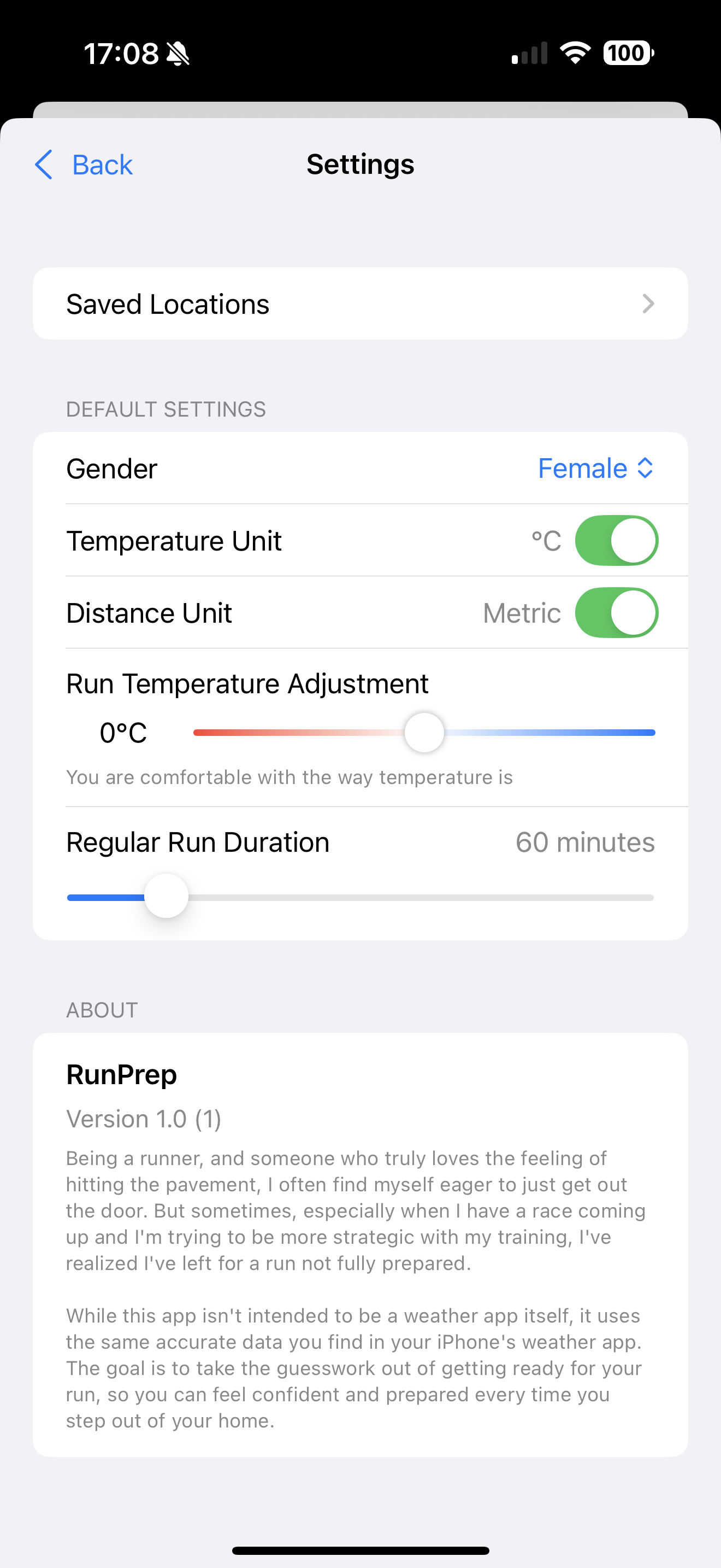 Run Prep race preparation mode